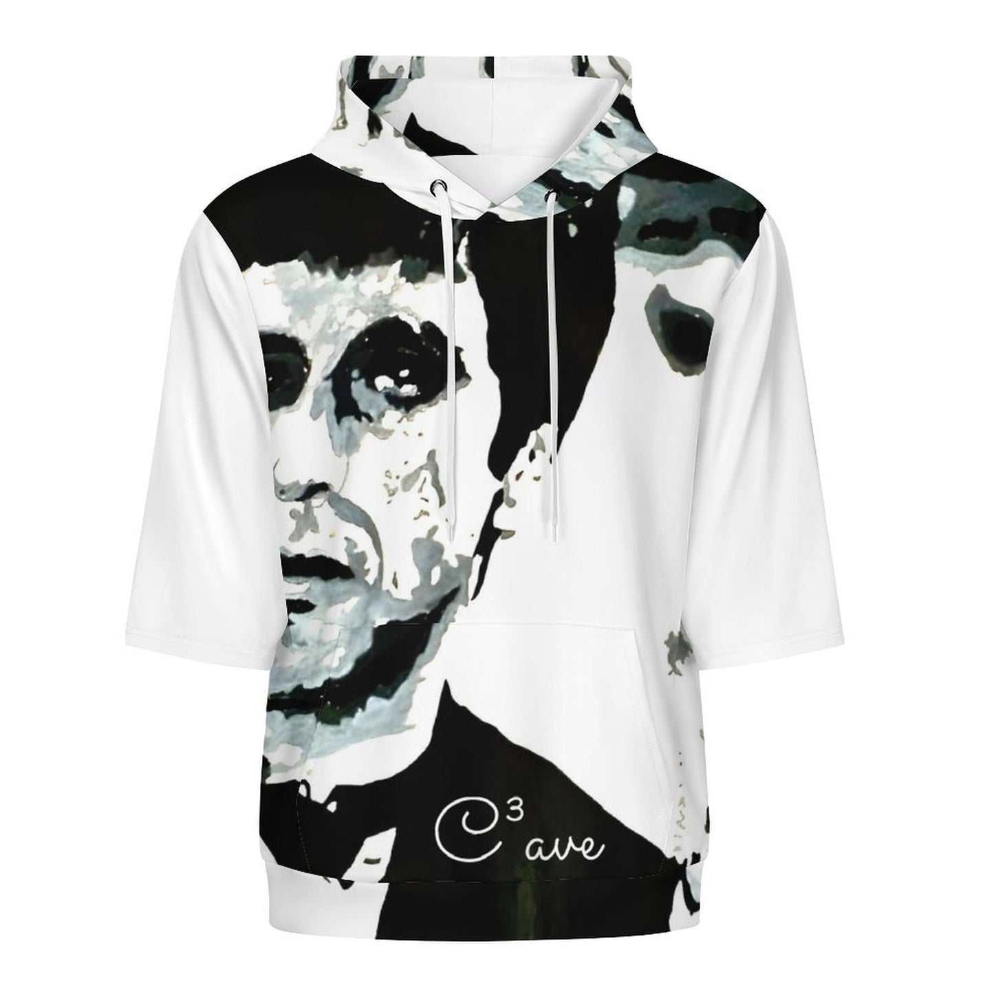 C3 Cave Al Pacino painting print - Thick Half Sleeve Hoodie