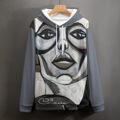 C3 Cave Greys Print Hoodie for Men