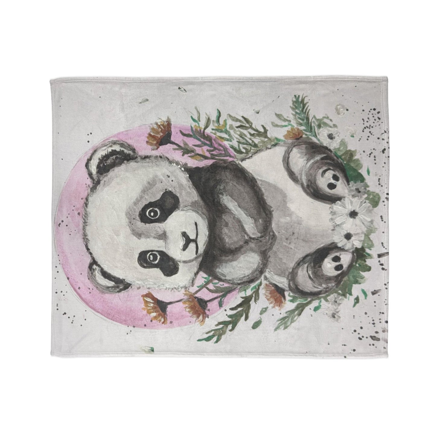 Soft Polyester Blanket Panda