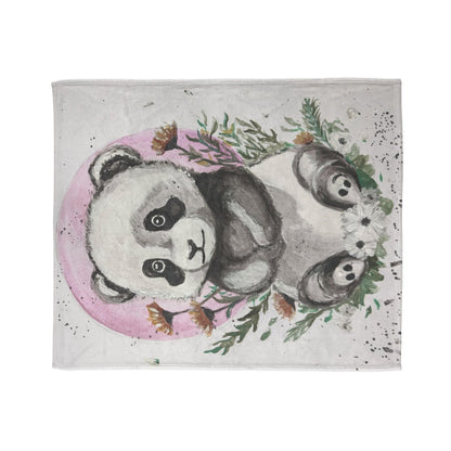 Soft Polyester Blanket Panda