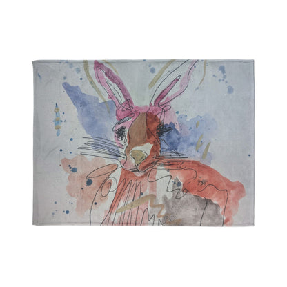 Soft Polyester Blanket - sister rabbit