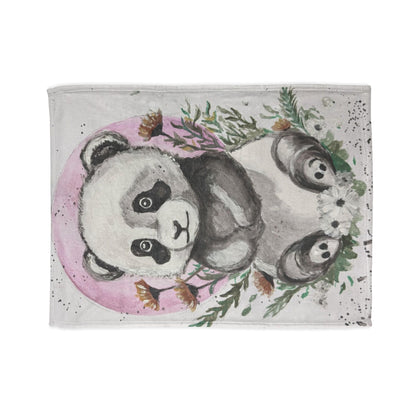 Soft Polyester Blanket Panda