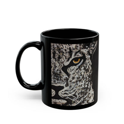 Black Mug (11oz) - leopard