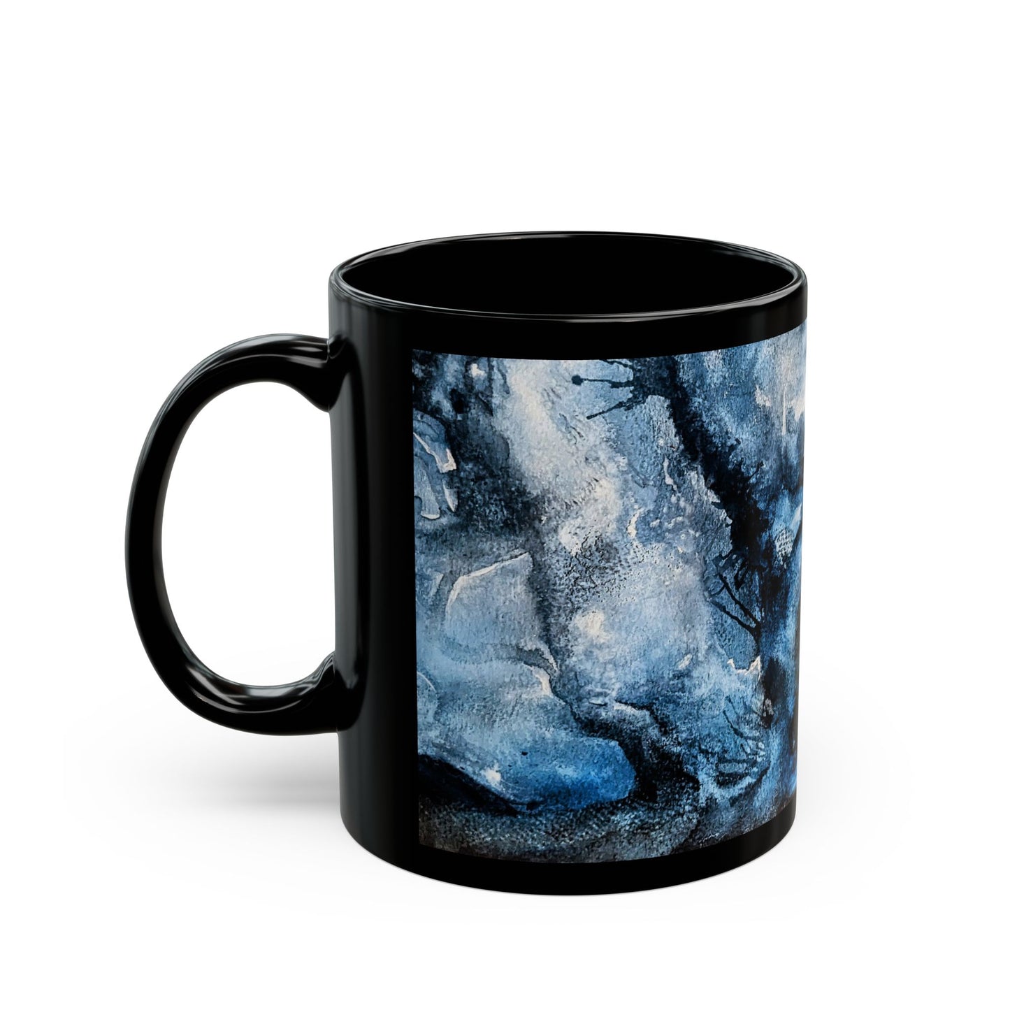 Black Mug (11oz, 15oz) - Isaiah 43V2 - Waters