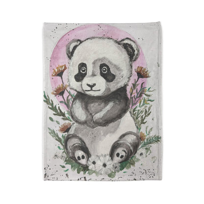 Soft Polyester Blanket Panda