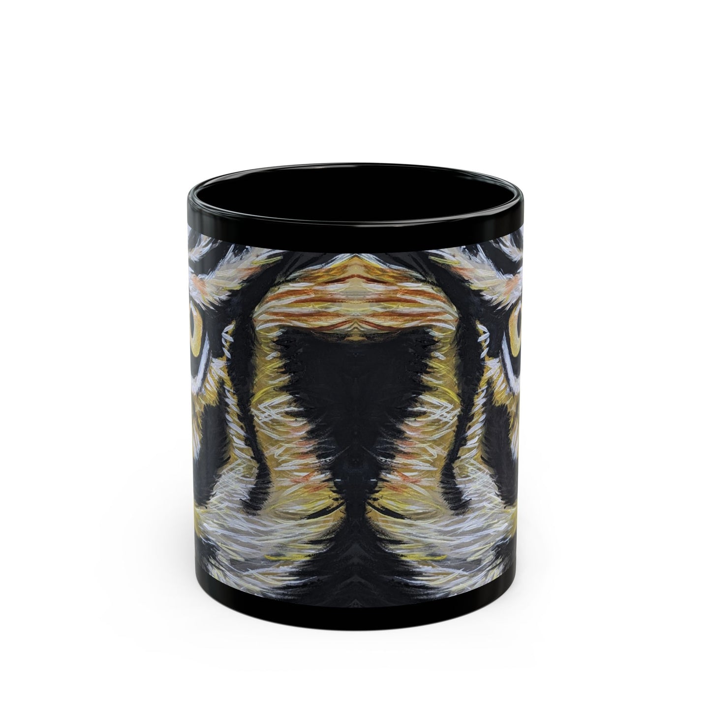 Black Mug (11oz,)- Tiger