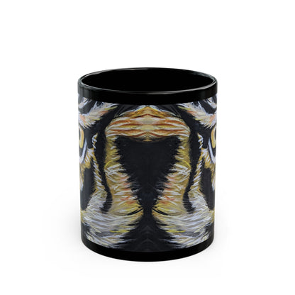 Black Mug (11oz,)- Tiger