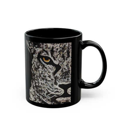 Black Mug (11oz) - leopard