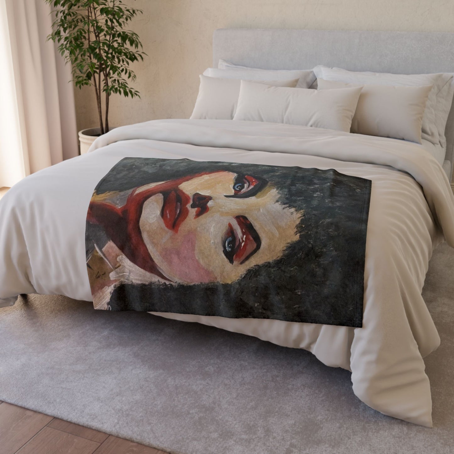 Soft Polyester Blanket - Afro chick