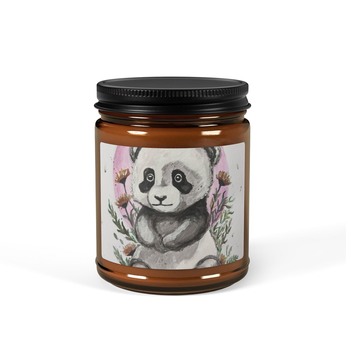 Scented Soy Candle (Multi-Size, Amber Jar)