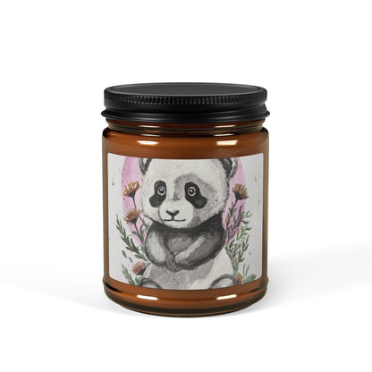 Scented Soy Candle (Multi-Size, Amber Jar)