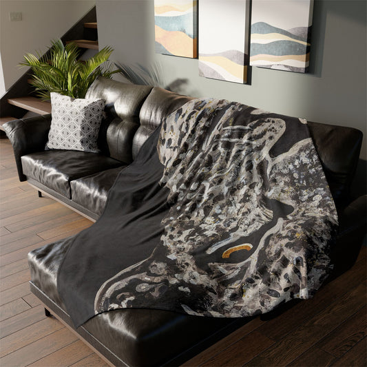 C3 Cave Soft Polyester Blanket - leopard