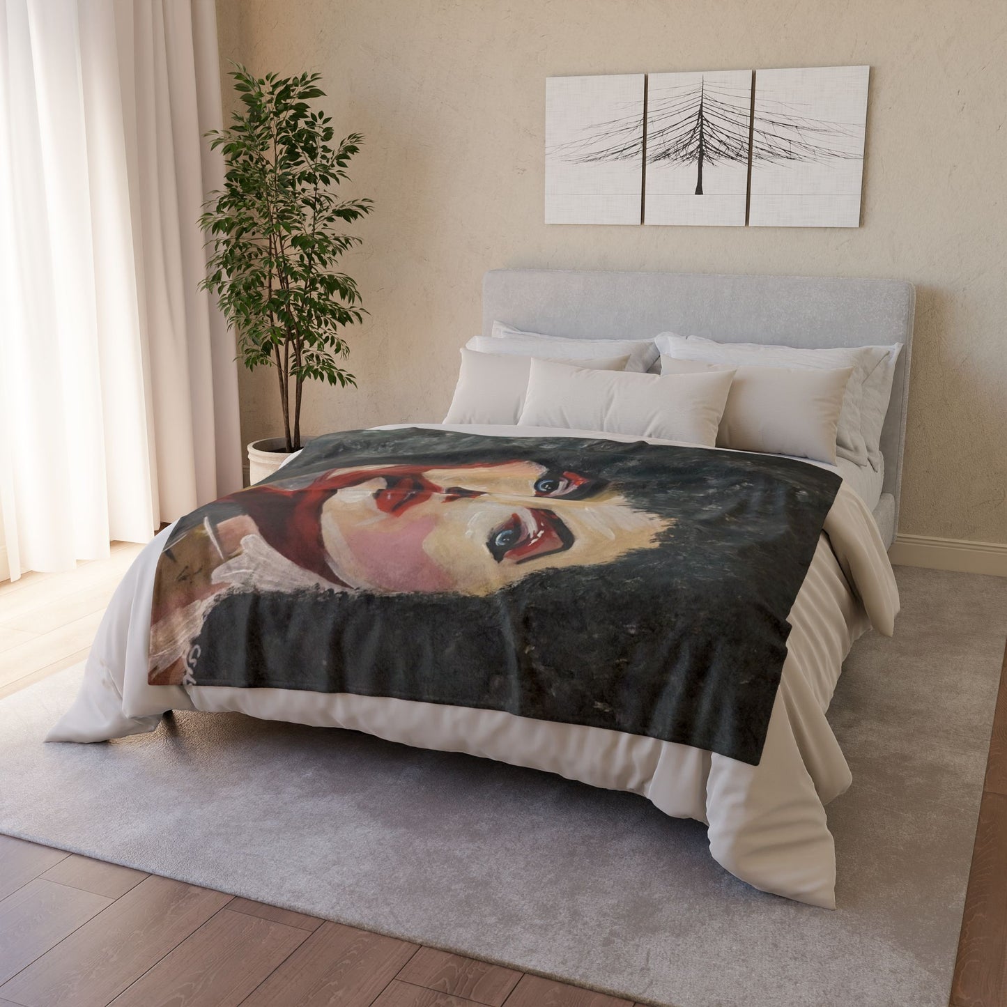 Soft Polyester Blanket - Afro chick