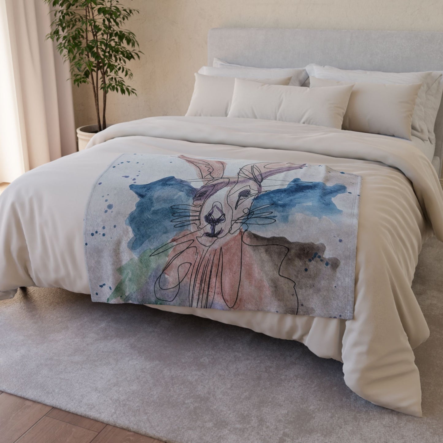 Soft Polyester Blanket - brother rabbit