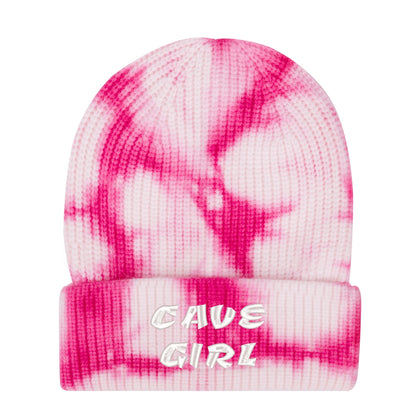 CAVE GIRL Embroidered Name /Texts Camo Knitted Hats (C3 Cave)