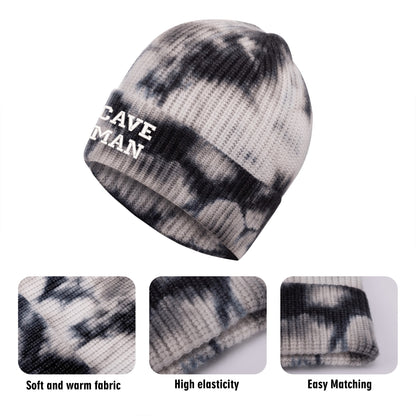 CAVE MAN Embroidered Name /Texts Camo Knitted Hats (C3 Cave)