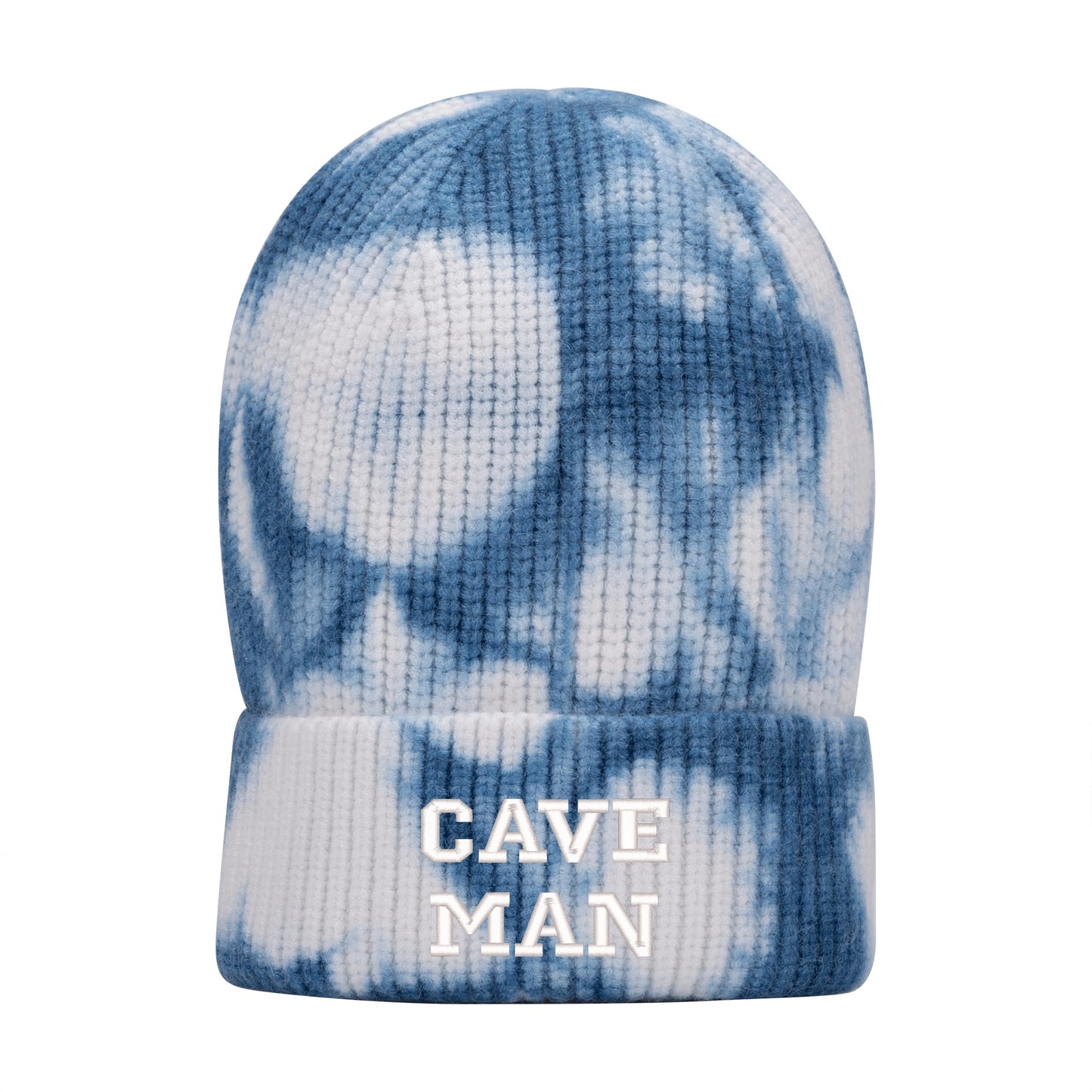 CAVE MAN Embroidered Name /Texts Camo Knitted Hats (C3 Cave)