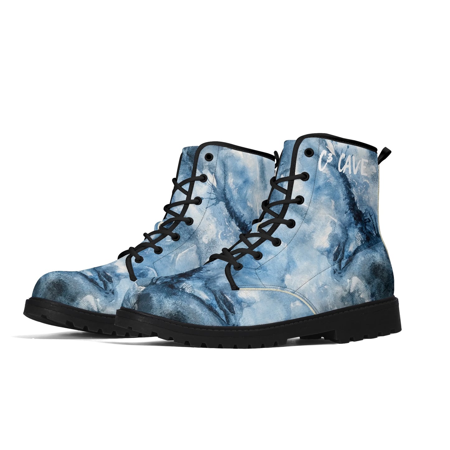 C3 Cave WATERCOLOUR STORM Womens Leather Boots