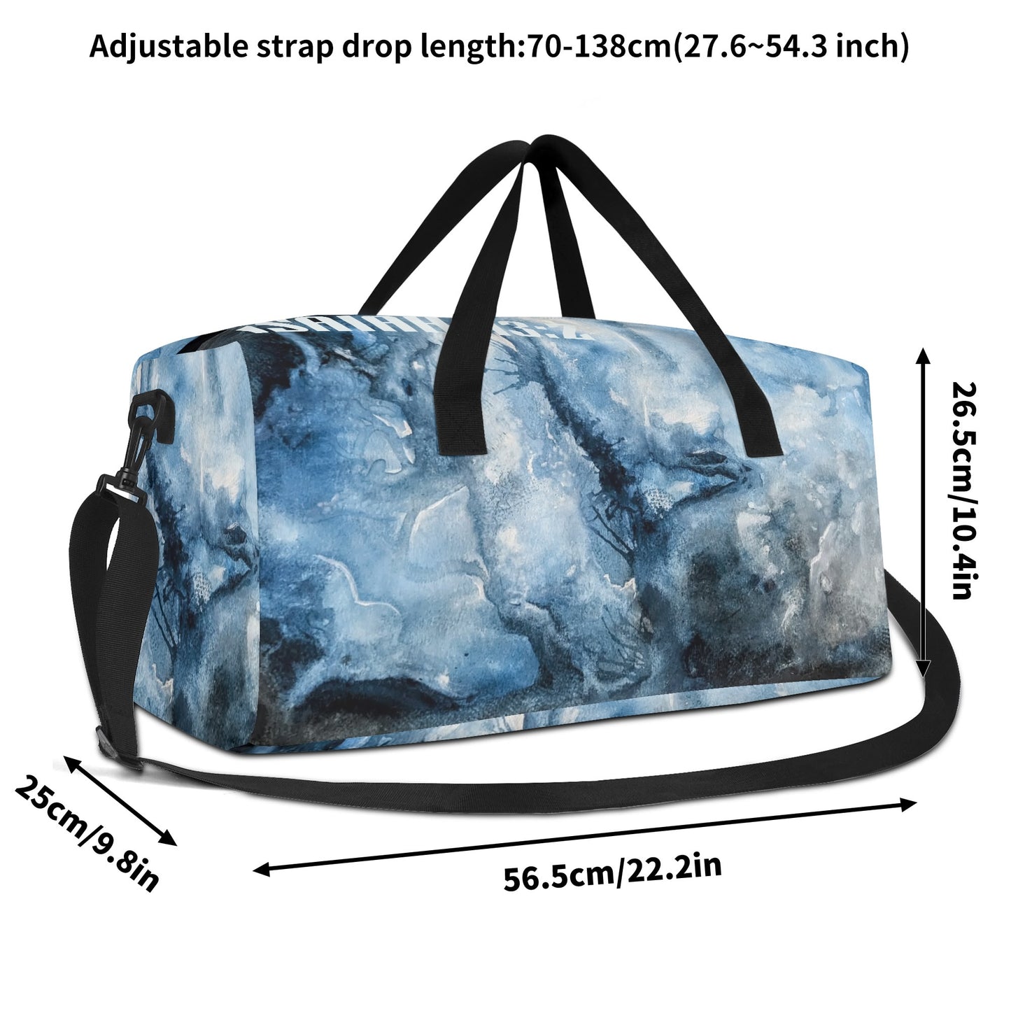 Watercolour Storm Travel/ Gym Duffel Bags