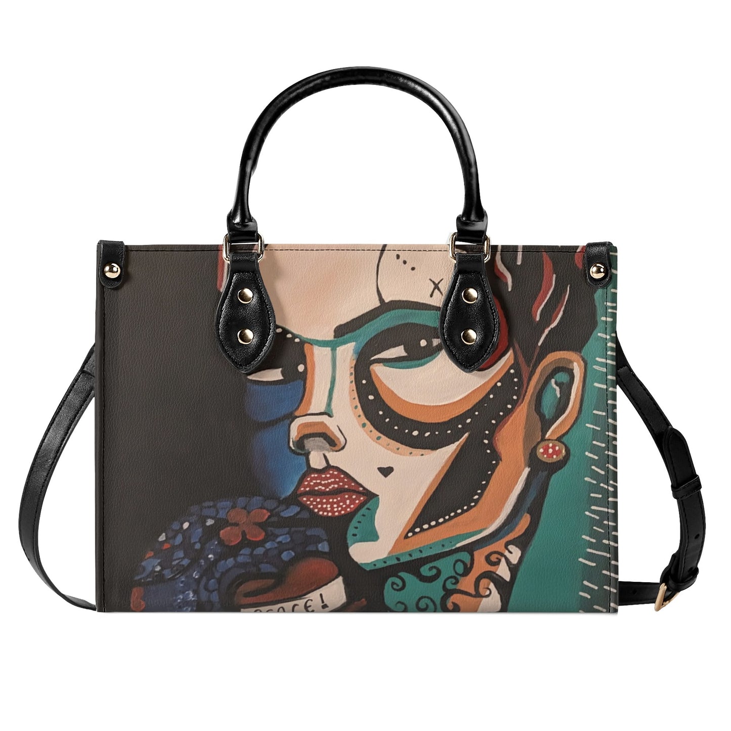 New Peace in NI art Luxury Women PU Leather Handbag