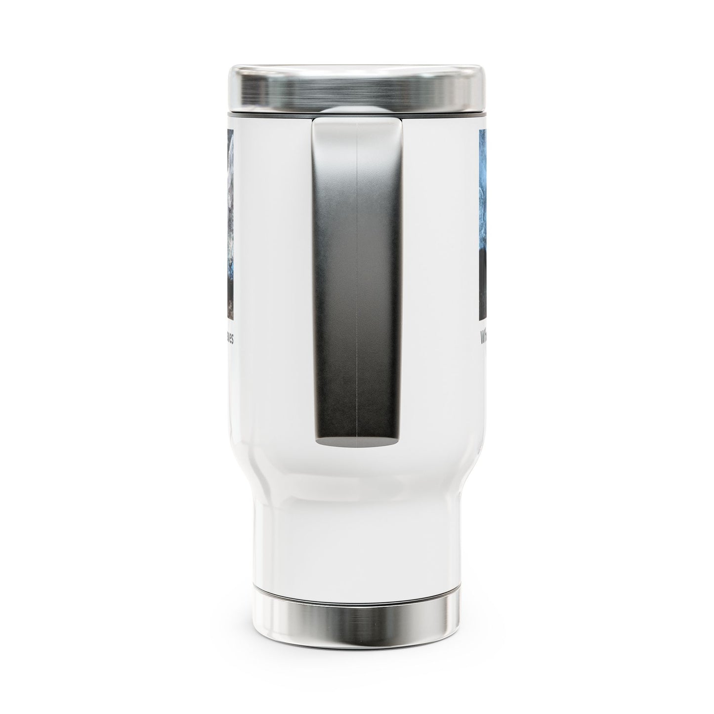 Stainless Steel Travel Mug with Handle, 14oz