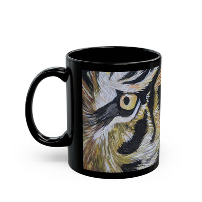 Black Mug (11oz,)- Tiger