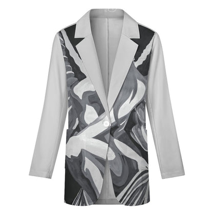 C3 Cave Women's Casual statement Blazer - concrete angel