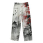 C3CAVE Unisex Straight Casual Cotton Pants  - traditional Chinese art