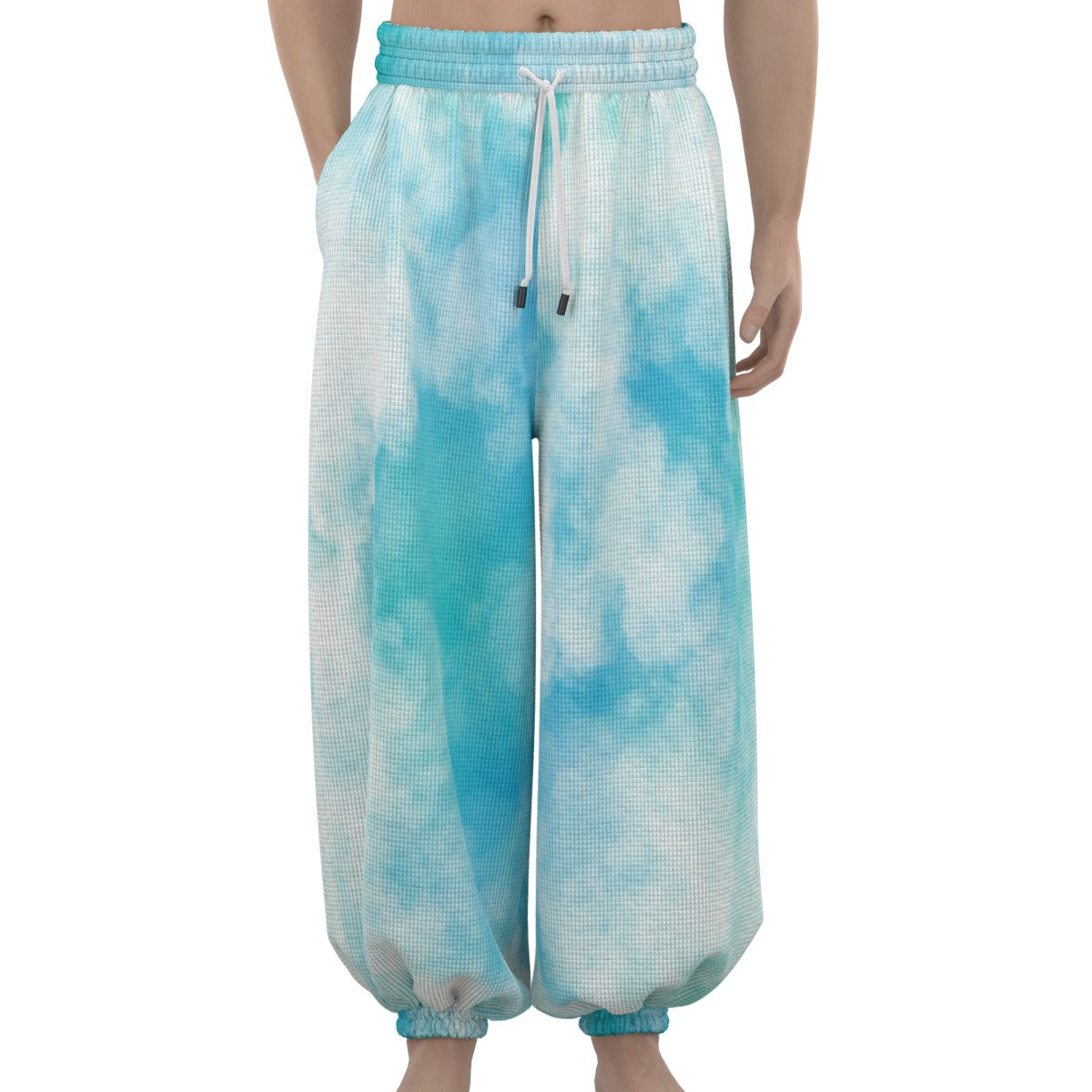 sky blue Unisex Lantern waffle bottoms