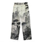 C3CAVE  Straight Casual cotton Pants  - Traditional Chinese art