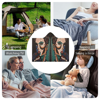 C3 Cave Wrap Hooded Blanket Peace in NI Print