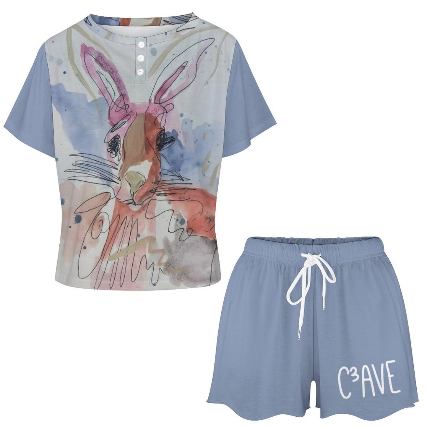 C3 Cave Sister rabbit loungewear