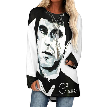 C3 Cave Al Pacino painting Women's relaxed t-shirt dress