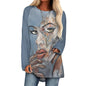 Custom Women's Long Sleeve U-Neck T-Shirt