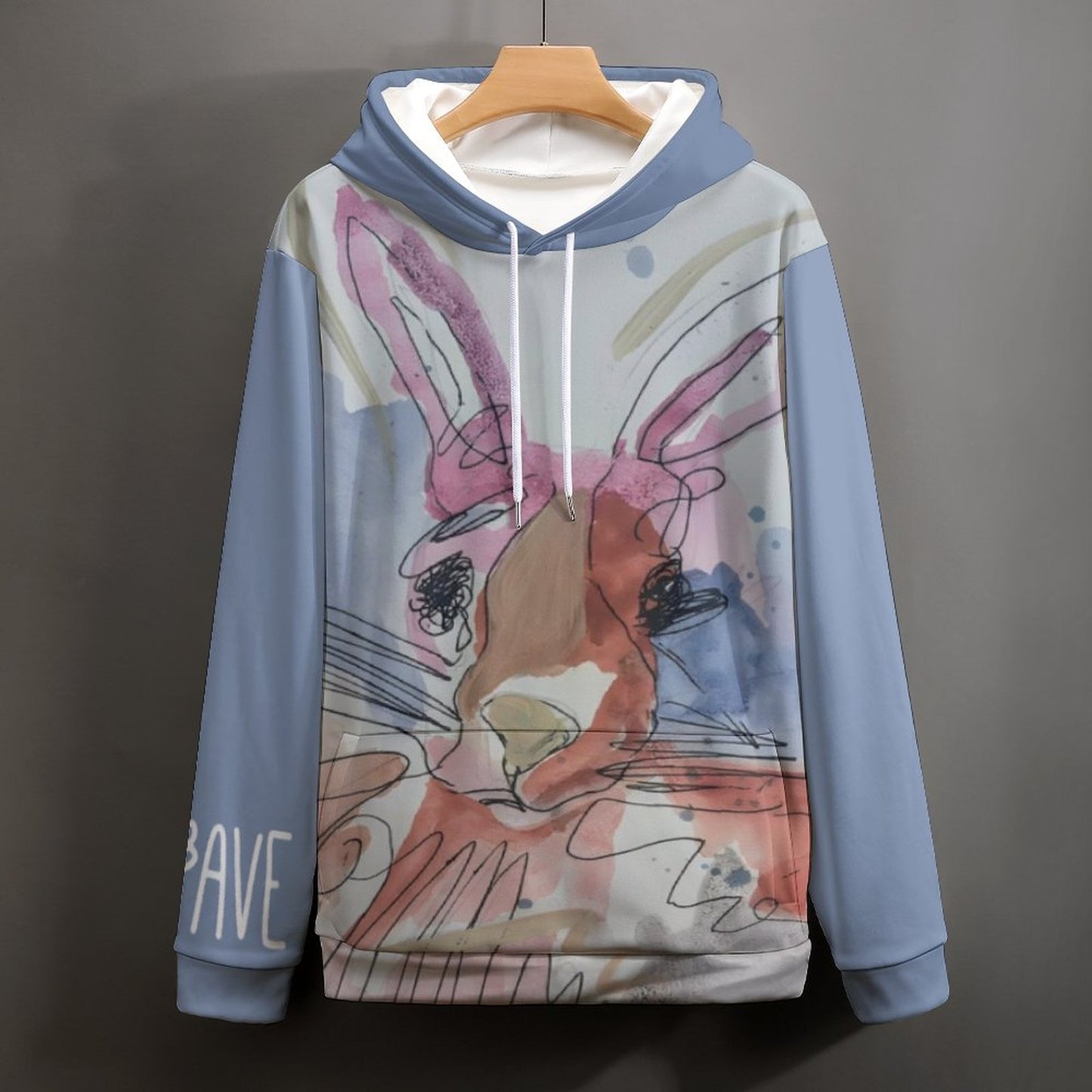 C3 Cave Women's Sister rabbit art Hoodie