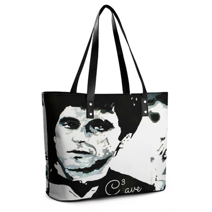 C3 Cave Women's Al Pacino Leather  Tote Bag