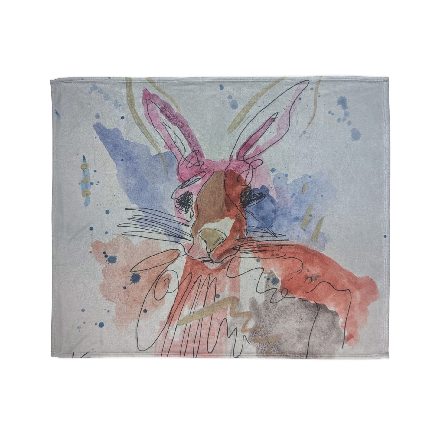 Soft Polyester Blanket - sister rabbit