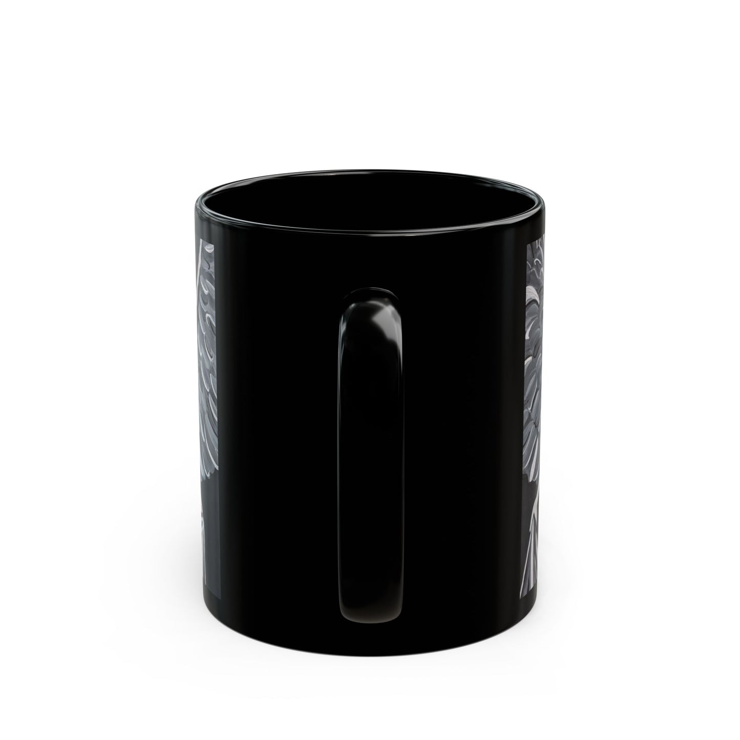 Black Mug (11oz, 15oz) - concrete angel