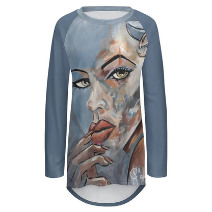 Custom Women's Long Sleeve U-Neck T-Shirt