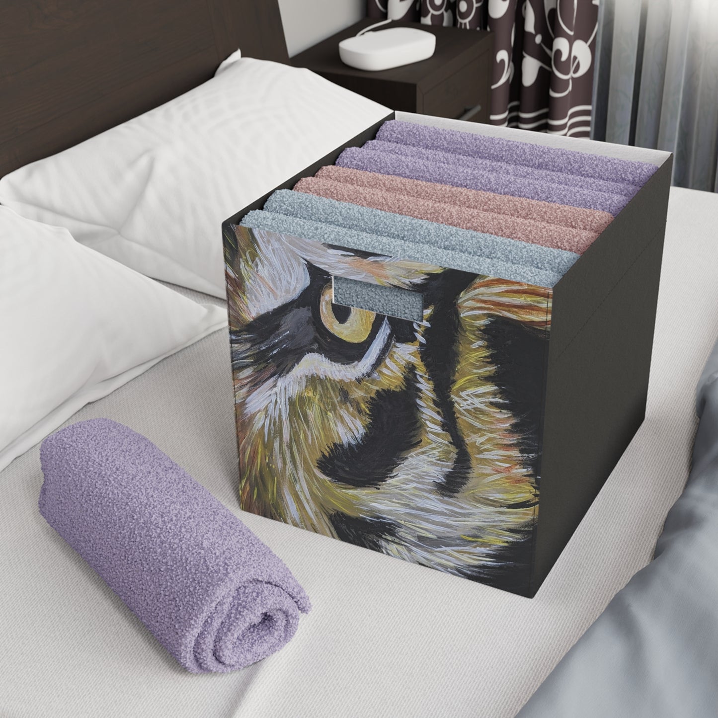 Felt Storage Box - Tiger