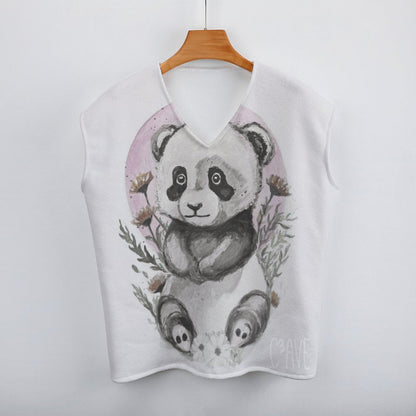 C3 Cave - Panda Sleeveless old money style Vest