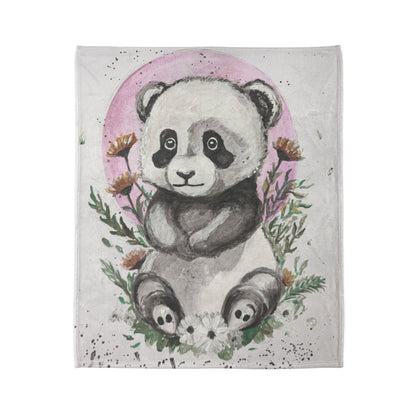 Soft Polyester Blanket Panda