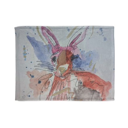 Soft Polyester Blanket - sister rabbit