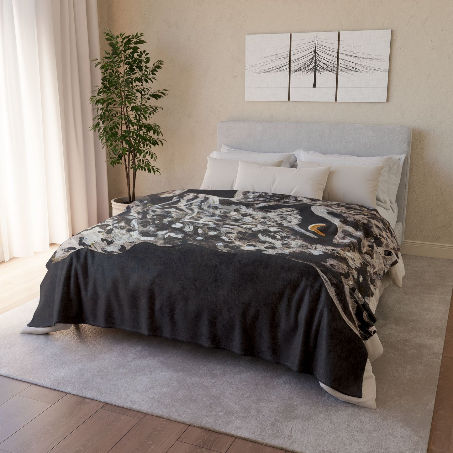 C3 Cave Soft Polyester Blanket - leopard