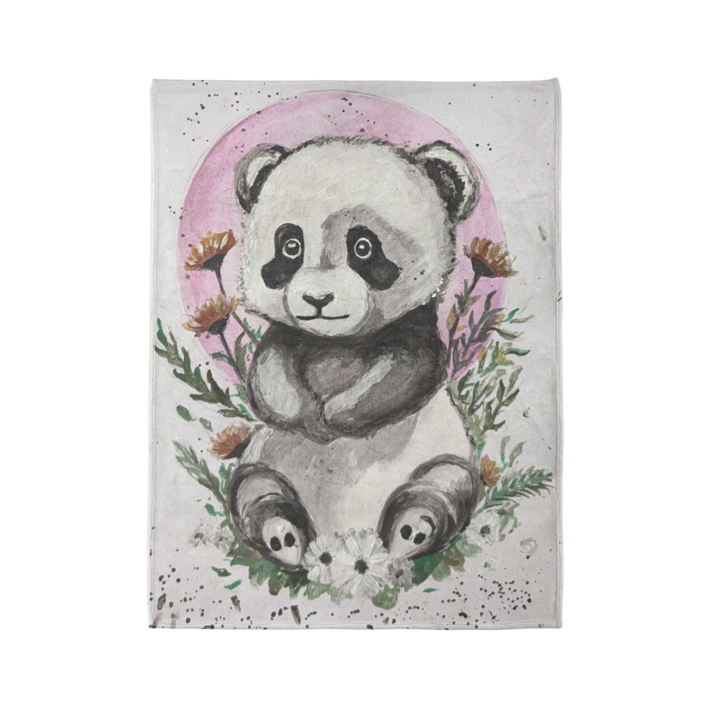 Soft Polyester Blanket Panda