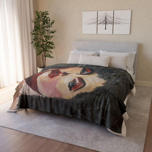 Soft Polyester Blanket - Afro chick