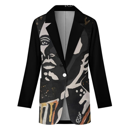 C3 Cave - Women's Casual Blazer - Vitiligo is beautiful