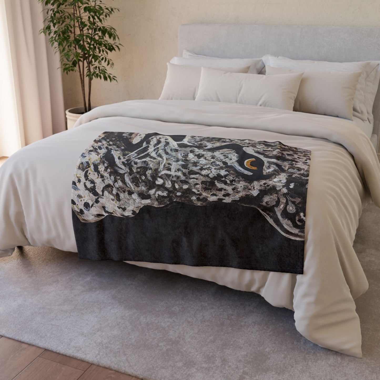 C3 Cave Soft Polyester Blanket - leopard