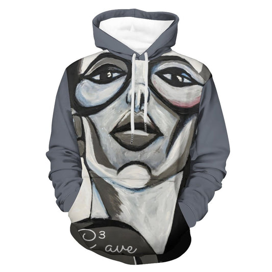 C3 Cave Greys Print Hoodie for Men