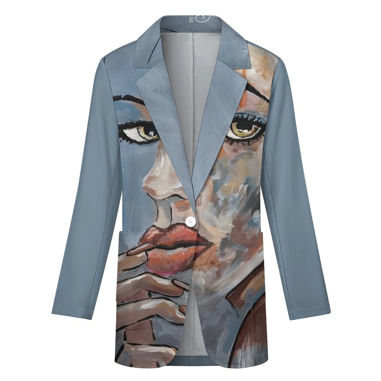 C3 Cave Women's Casual statement Blazer poser print